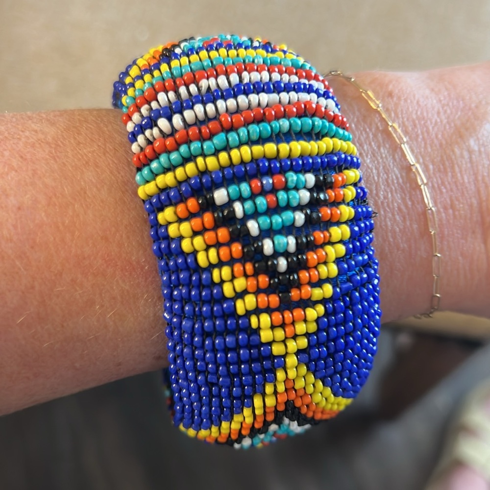 Large Beaded Bangle - Picture 6 of 8